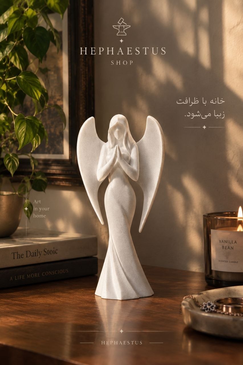 مجسمه دکوراتیو فرشته طرح نیایش آرتینور